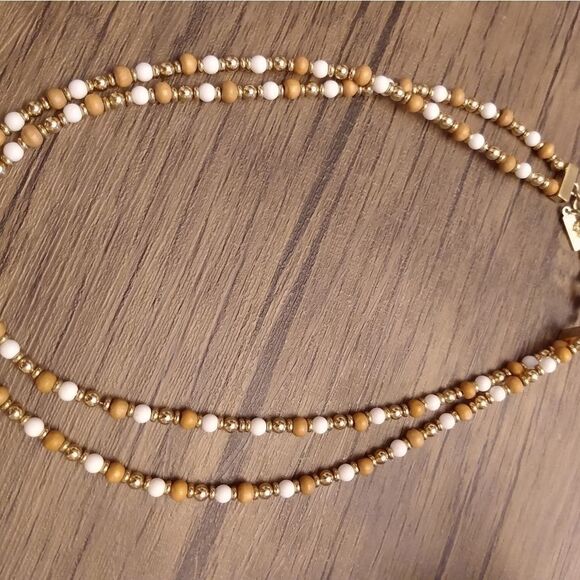 18kt gp Napier vintage two‎ layered bead ne… - Picture 2 of 4